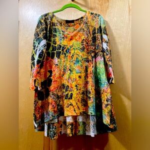 Katina Marina, 3/3.24 sleeve top, perfect condition, Sz L